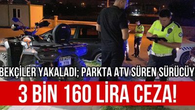 Aksaray’da bir vatandaşın park alanında ATV aracıyla dolaşması, hem çevredekilerin