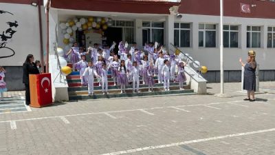 Ağaçören Şehit Tunahan Erbaşı İlkokulu’nda 1. sınıf öğrencileri için düzenlenen