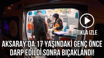 Taşpazar Mahallesi’nde sokak ortasında yaşanan saldırıda bir genç bacaktan bıçaklandı;