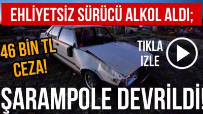 Aksaray’da faciadan dönüldü: Alkollü ve ehliyetsiz genç kadın direksiyon başına