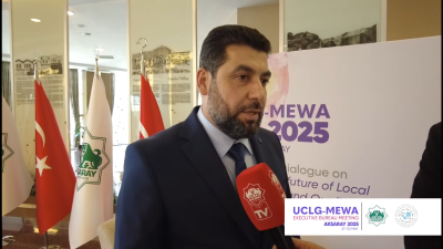Aksaray’da düzenlenen UCLG-MEWA zirvesine, Suriye’nin Lazkiye şehrinden katılan Vali Muhammed