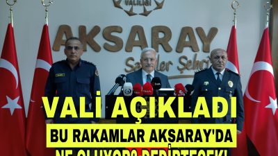 Aksaray Valisi Mehmet Ali Kumbuzoğlu, Nisan ayı asayiş ve güvenlik
