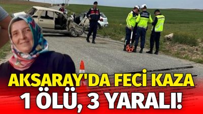 Aksaray’ın Ortaköy ilçesine bağlı Sarıkaraman köyü yolunda meydana gelen trafik