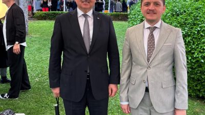 Aksaraylı iş insanı Cihangir Fikri Saatçioğlu, İtalya Ankara Büyükelçiliği tarafından