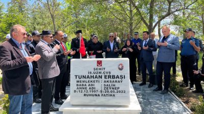 Ağaçören ilçesi, vatan uğruna canını feda eden şehit İs. Uzm.