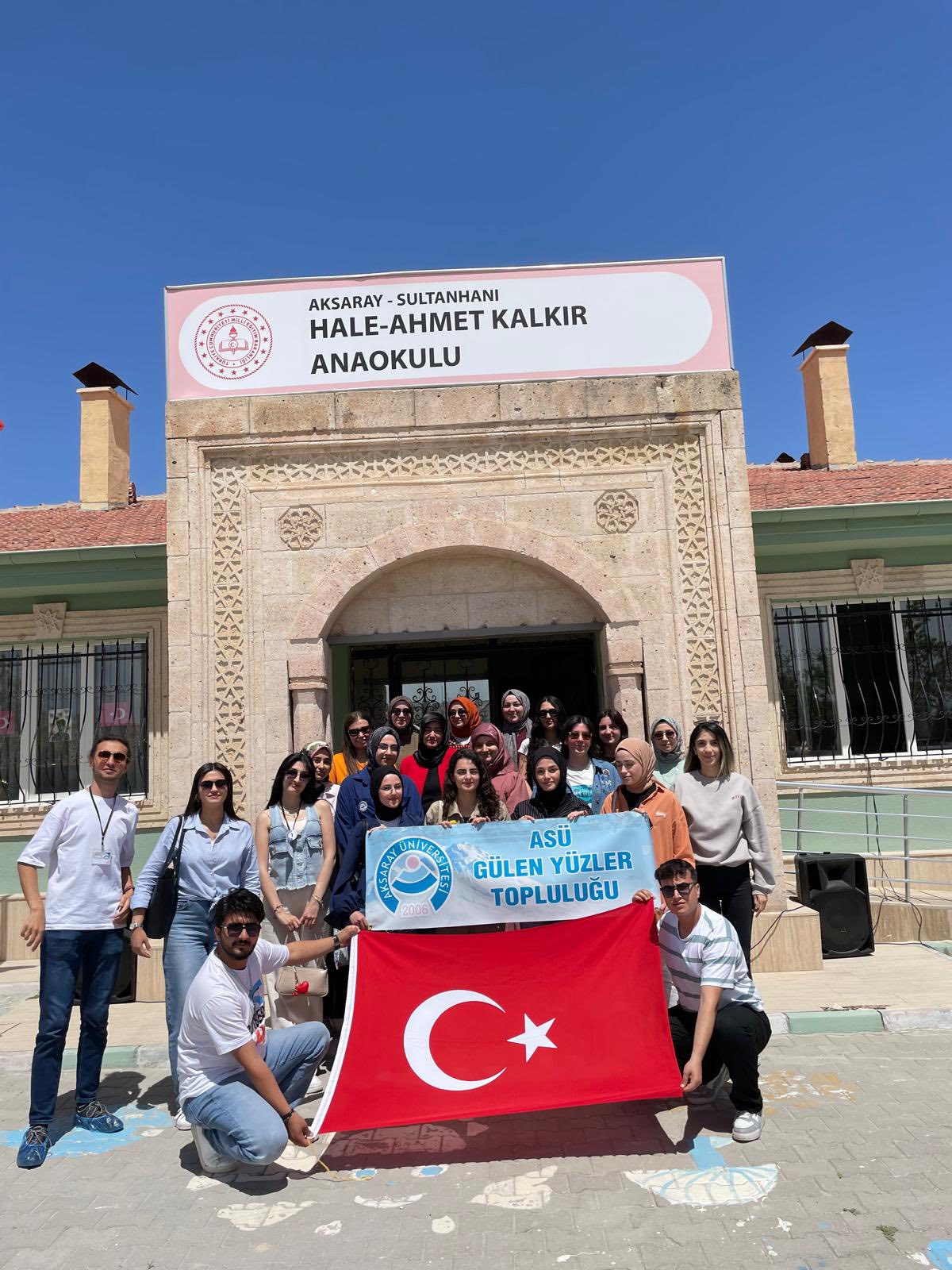 Aksaray Üniversitesi Gülen Yüzler Topluluğu, Sultanhanı Hale Ahmet Kalkır Anaokulu’nu
