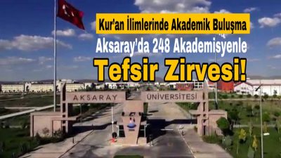 Aksaray Valiliği, Aksaray Belediyesi ve Aksaray Üniversitesi iş birliğinde bu