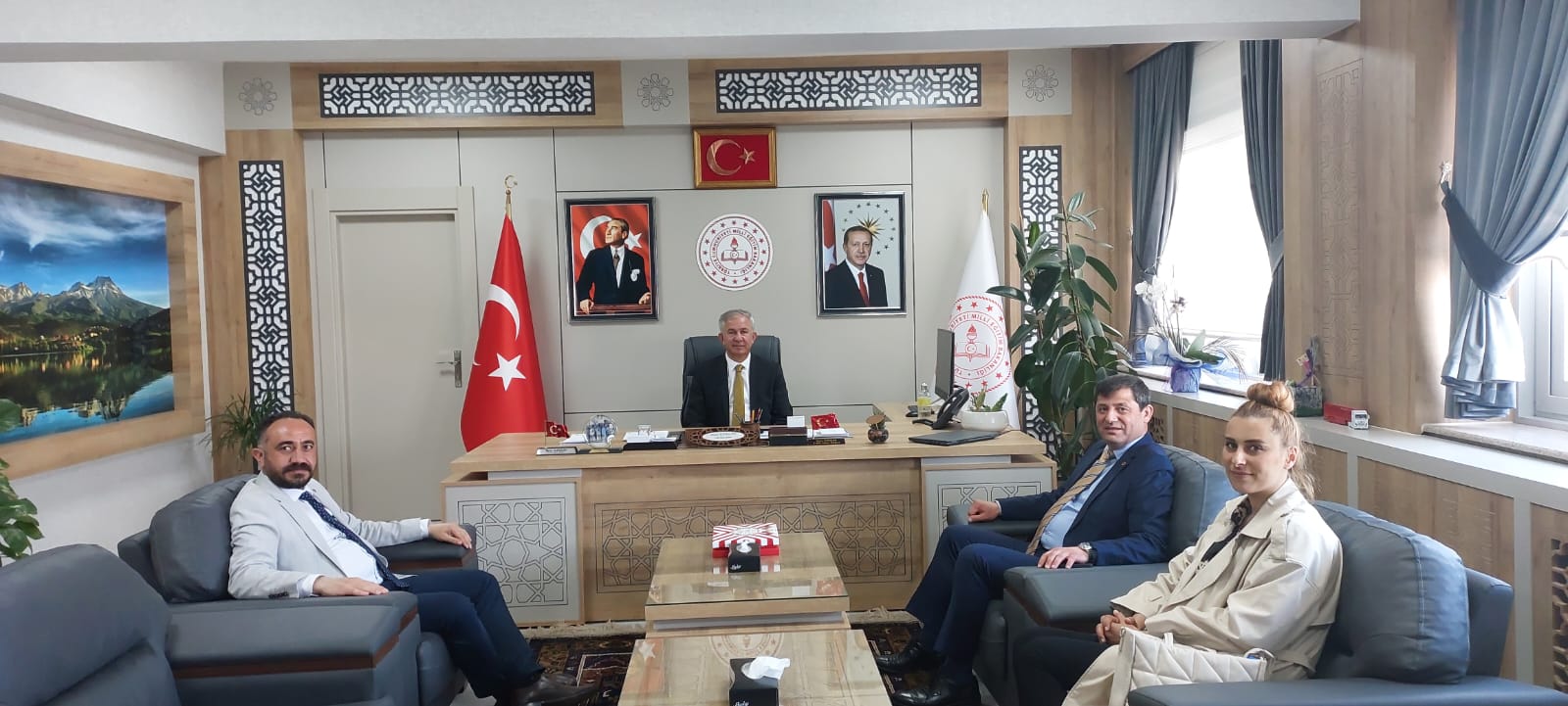 Aksaray Baro Başkanı İl Millî Eğitim Müdürü ile bir araya geldi
