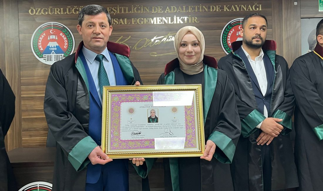 Aksaray Barosu’nda düzenlenen törenlerde