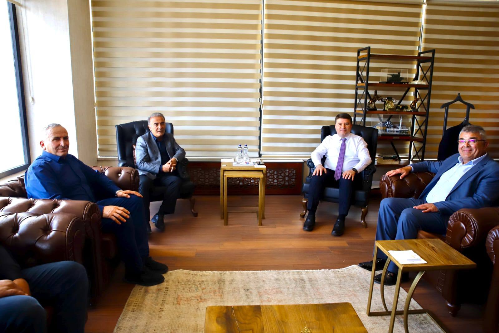 Aksaray Belediye Başkanı Dr. Evren Dinçer, Güzelyurt Belediye Başkanı Ünal