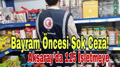 Aksaray Ticaret İl Müdürlüğü, Kurban Bayramı öncesi fiyat istikrarı ve