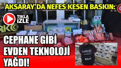 Aksaray Emniyet Müdürlüğü ekipleri tarafından gerçekleştirilen geniş çaplı operasyon kapsamında