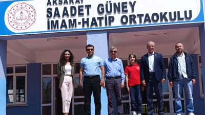 Eğitim-Bir-Sen Aksaray Şube Başkanı Murat Görmez, çeşitli okulları ziyaret ederek