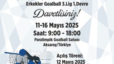 Türkiye Görme Engelliler Spor Federasyonu tarafından düzenlenen Erkekler Goalball 3.