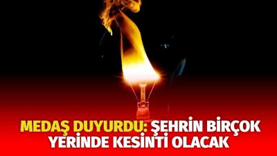 MERAM Elektik Dağıtım Şirketi tarafından yapılan açıklama kapsamında Aksaray’ın bazı