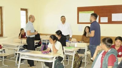 Gülağaç İlçe Milli Eğitim Müdürü Mustafa Songür ve Şube Müdürü