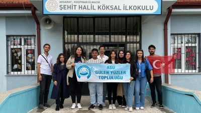 Aksaray Üniversitesi Gülen Yüzler Topluluğu, Şehit Halil Köksal İlkokulu’nda duvar