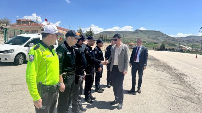 3-9 Mayıs Trafik Haftası kapsamında Güzelyurt Kaymakamı Muammer Yetiş, uygulama