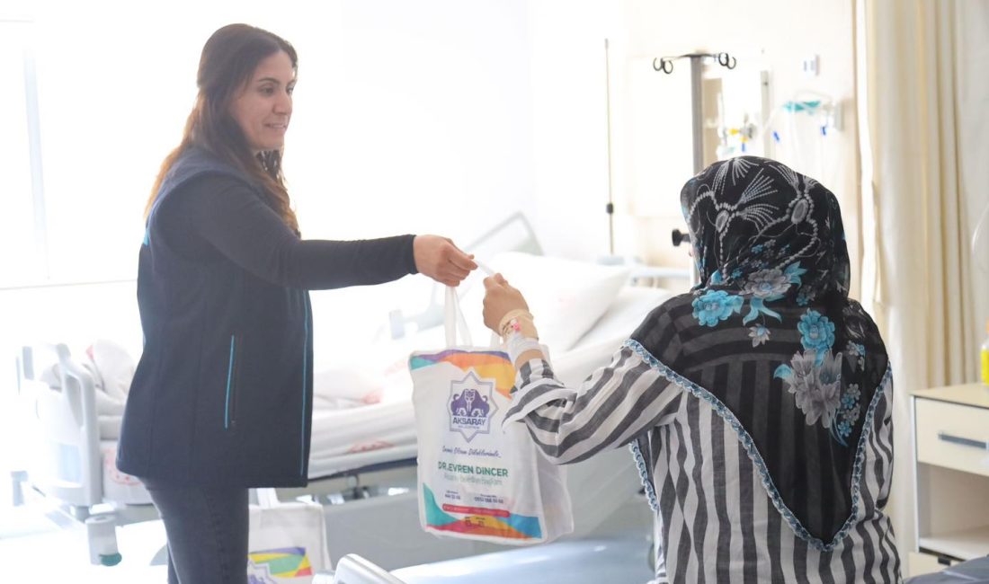 Aksaray Belediyesi, Aksaray Eğitim ve Araştırma Hastanesi’nde tedavi gören hastaları