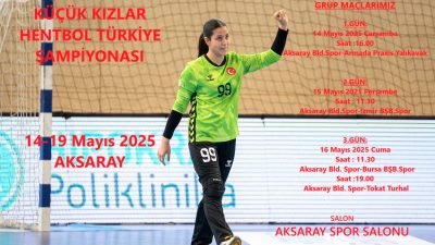 Küçük Kızlar Hentbol Türkiye Şampiyonası, Aksaray’da başlıyor. 22 takımın yer