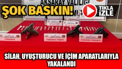 Aksaray’ın Ağaçören ilçesinde düzenlenen operasyonda bir şahsın ikametinde yapılan aramada
