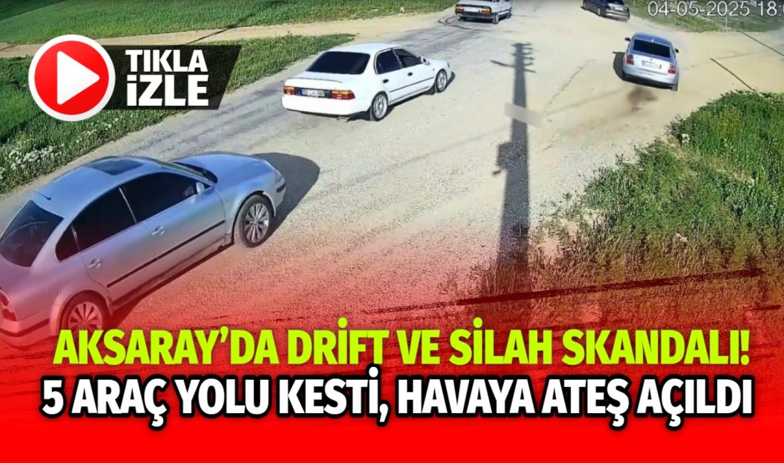 Aksaray’ın Ortaköy ilçesinde yaşanan tehlikeli asker eğlencesi görüntüleri, jandarma ekiplerini