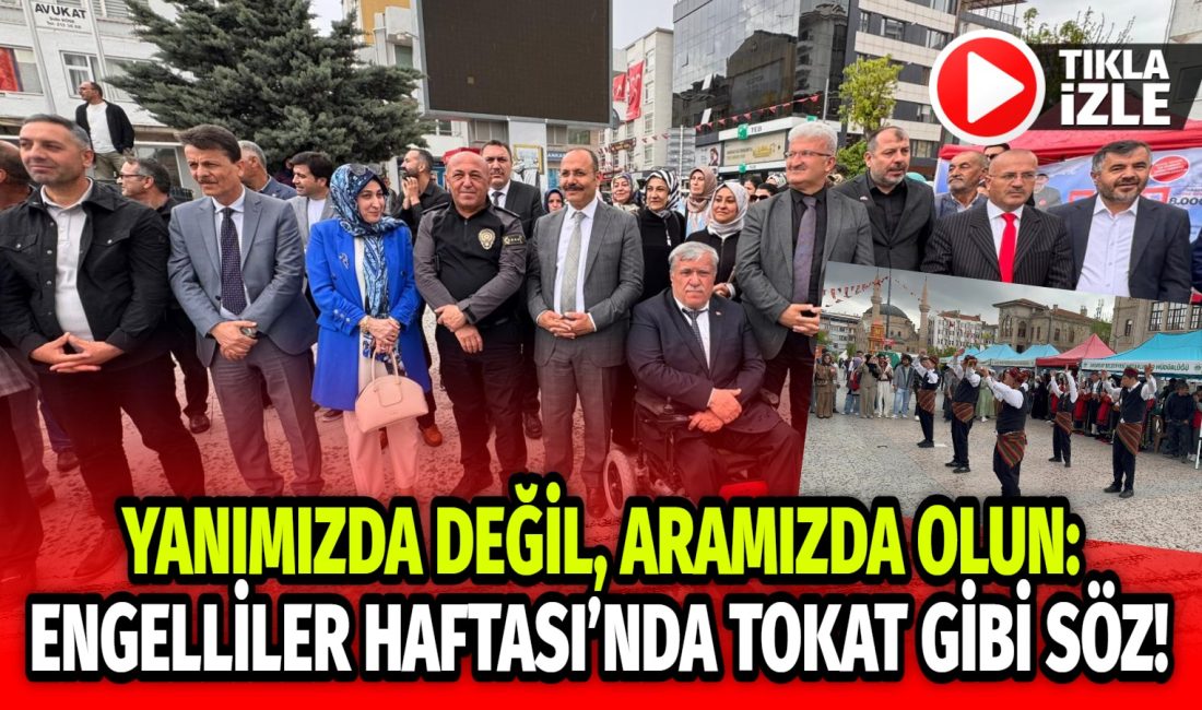Aksaray Kent Meydanı’nda 10-16 Mayıs Engelliler Haftası dolayısıyla düzenlenen etkinlikte,