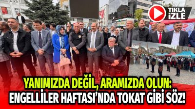 Aksaray Kent Meydanı’nda 10-16 Mayıs Engelliler Haftası dolayısıyla düzenlenen etkinlikte,