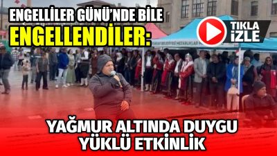 Aksaray’da 10-16 Mayıs Engelliler Haftası kapsamında düzenlenen program, bir yandan