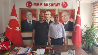 Ihlara Belediye Başkanı Yunus Akar, beraberindeki heyetle birlikte Milliyetçi Hareket