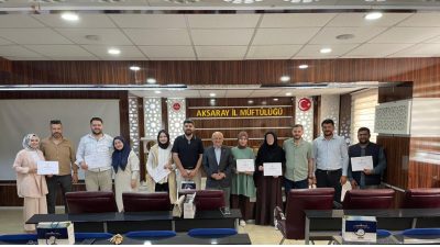 Aksaray İl Müftülüğü tarafından nişanlı çiftler ve evliliğinin ilk beş