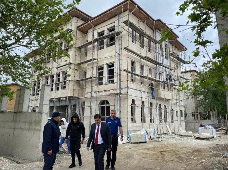 Ortaköy’de güvenliğe yatırım: Yeni emniyet müdürlüğü binasında inceleme