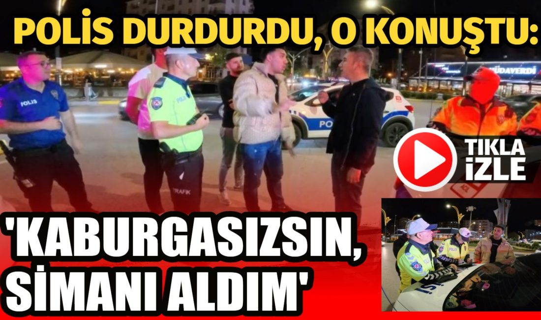 Aksaray'da yolda zikzak çizerek