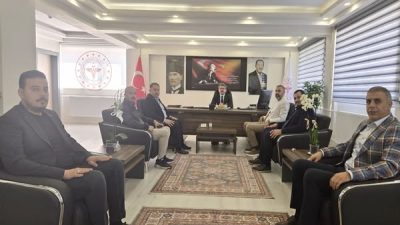 MÜSİAD Aksaray Başkanı Av. Sefa Göktaş ve yönetim kurulu üyeleri,