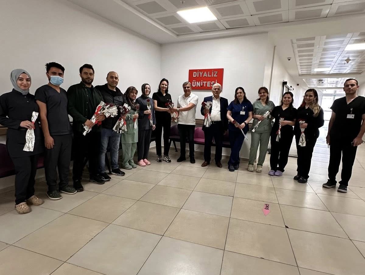 Sağlık-Sen Aksaray Şubesi’nden hastaneye anlamlı ziyaret