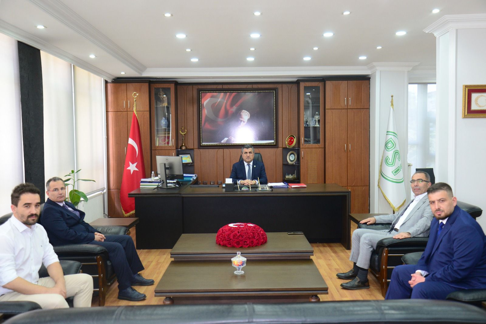 Sarıyahşi Belediye Başkanı Doğan Mutlu, Enerya Aksaray İl Müdürü Murat