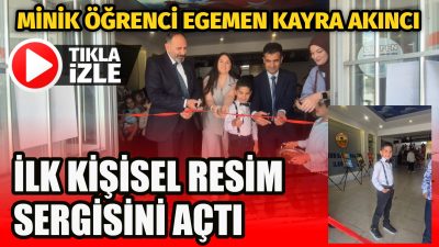 Aksaray Timur Sarrafoğlu İlkokulu öğrencisi Egemen Kayra Akıncı, ilk kişisel