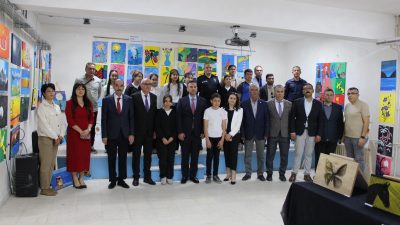 Sultanhanı Kaymakamı Bilal Göksun, ilçe protokolüyle birlikte 75. Yıl İlk