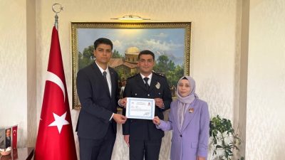 Güzelyurt İlçe Emniyet Amirliği’nde önemli bir terfi yaşandı. Komiser Yardımcısı