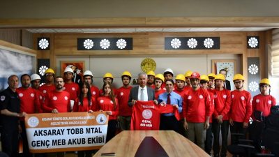 Aksaray’da ortaöğretim öğrencilerinden kurulan ilk arama kurtarma ekibi olan TOBB