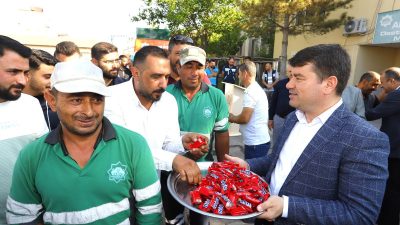 Aksaray Belediye Başkanı Dr. Evren Dinçer, Kurban Bayramı dönüşü yapılan