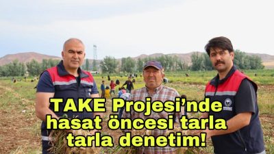 Aksaray’da TAKE Projesi kapsamında fasulye ve mercimek ekili arazilerde gelişim