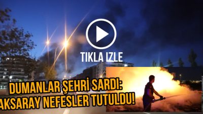 Aksaray’da eski sanayi alanında çıkan yangın korku dolu anlara neden
