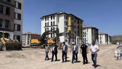Aksaray’da Pazar Pazarının arka tarafında yapımı devam eden TOKİ’ye ait