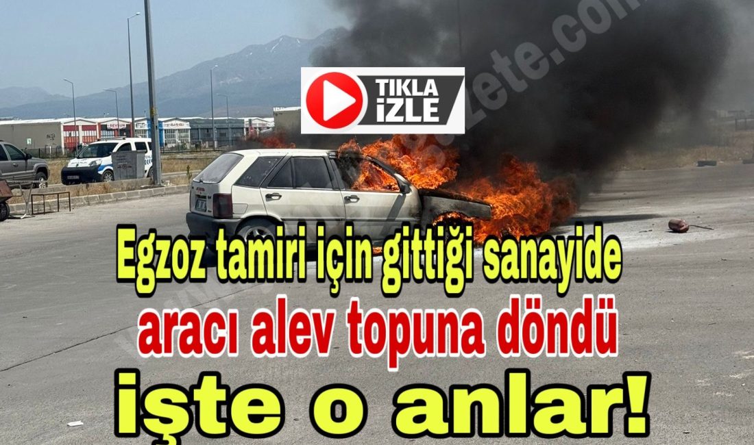 Aracını egzoz tamiri için