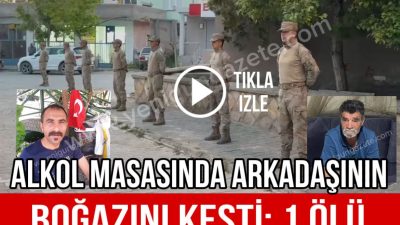 Aksaray iki kişi arasında alkol masasında başlayan sözlü tartışma kısa