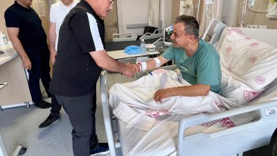 AFAD İl Müdürü rahatsızlığı nedeni ile hastaneye kaldırıldı. Tedavisi devam