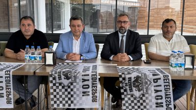 Aksarayspor Kulüp Başkanı Mustafa Alakuş ve Belediye Başkan Yardımcısı Hıfsı