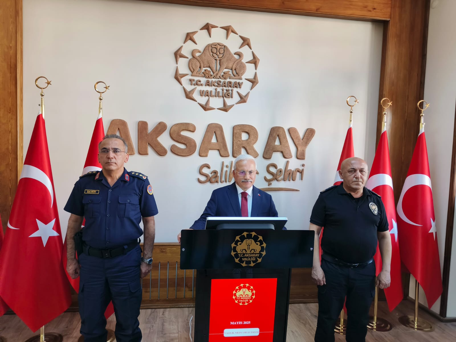 Aksaray Valiliği’nde her ay düzenli olarak gerçekleştirilen Valilik-Medya buluşmasının Mayıs
