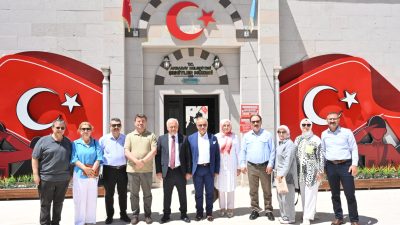 Bir dizi ziyaret için Aksaray’a gelen Yargıtay üyeleri, Belediye Başkanı